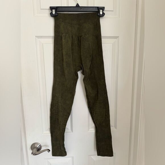 Army green leggings (no size) - Picture 1 of 3